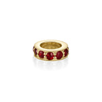 Birthstone Rondelle - Ruby [Yellow Gold]