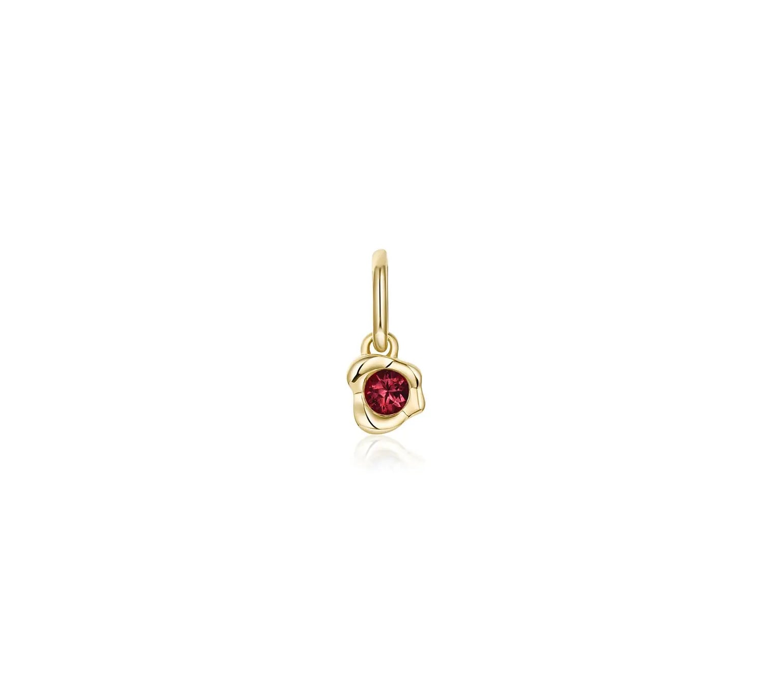 Abstract Bezel Gemstone Charm - Marrow Fine