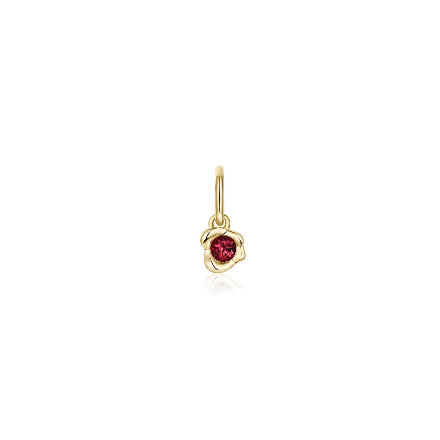 Abstract Bezel Gemstone Charm