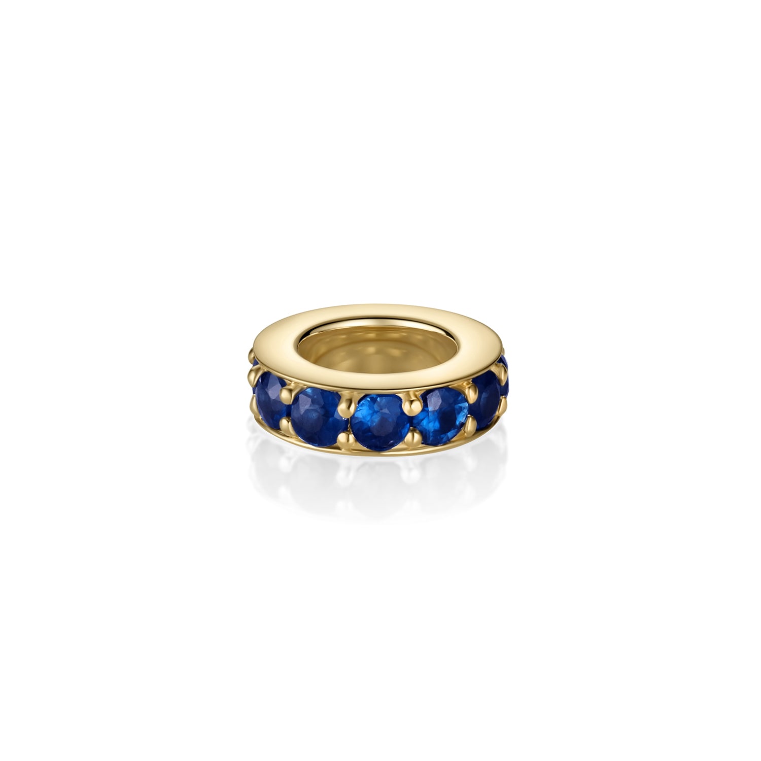 Birthstone Rondelle - Sapphire [Yellow Gold]