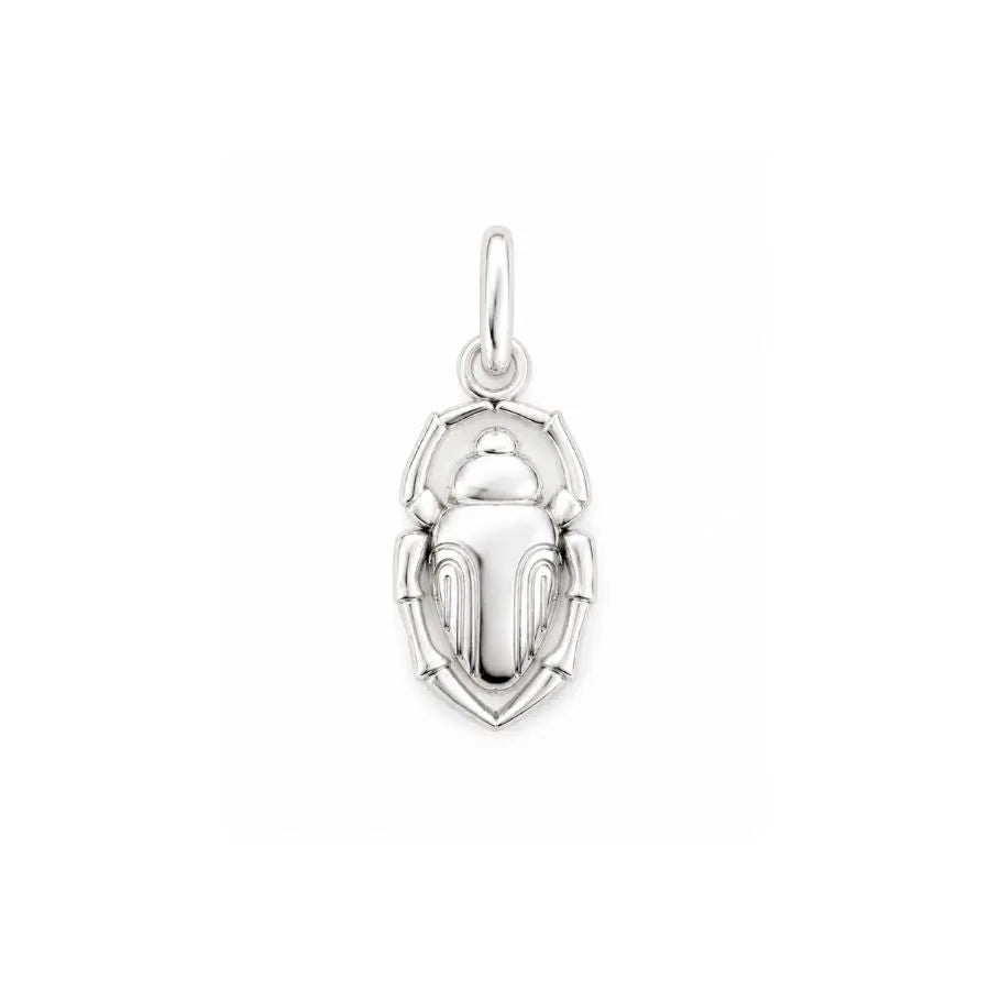 Scarab Protection Charm in silver