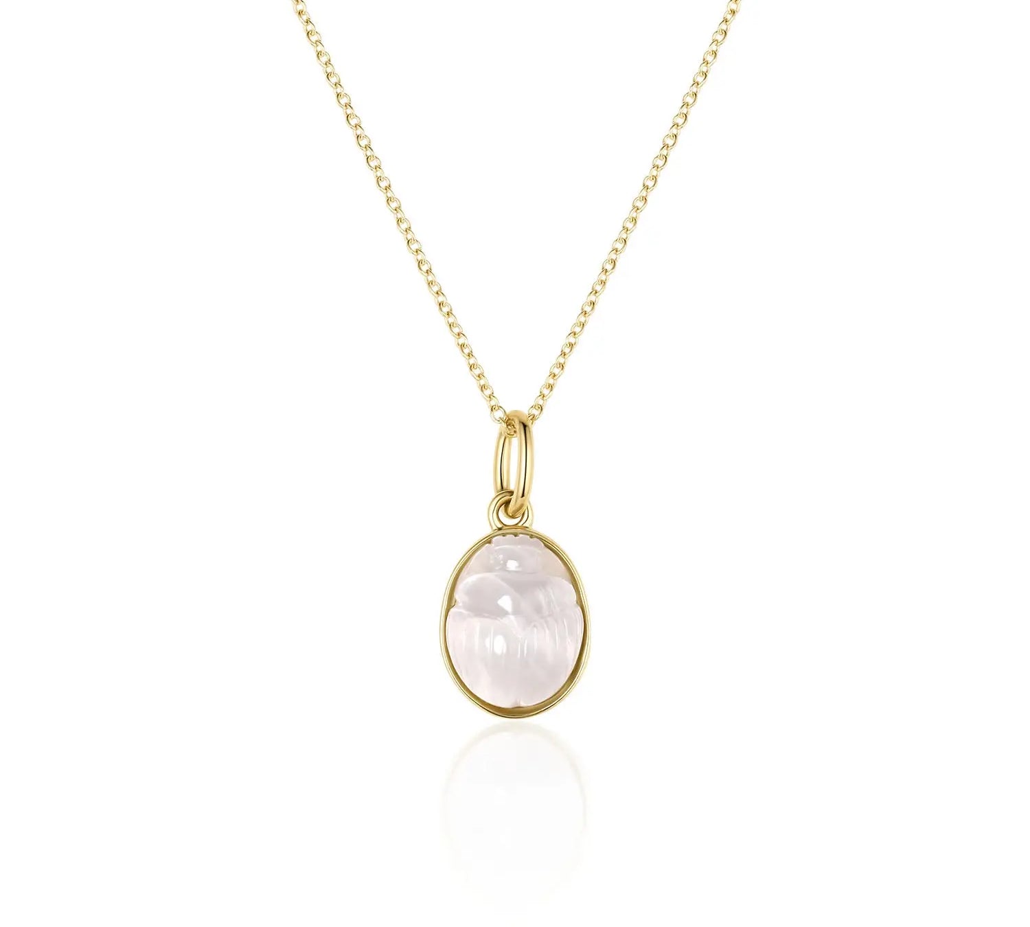 Moonstone Scarab Necklace Marrow Fine