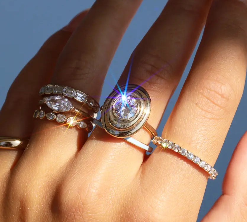 1.26ct Diamond In-Orbit Ring [on hand]