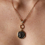 Seleucid Kingdom Antiochos VI Dionysos Pendant – authentic 144 B.C. coin from Antioch on the Orontes, set in 14k yellow gold with a scalloped bezel