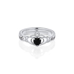 Marrow x Sammi 4mm Onyx Sempre Ring [white gold]