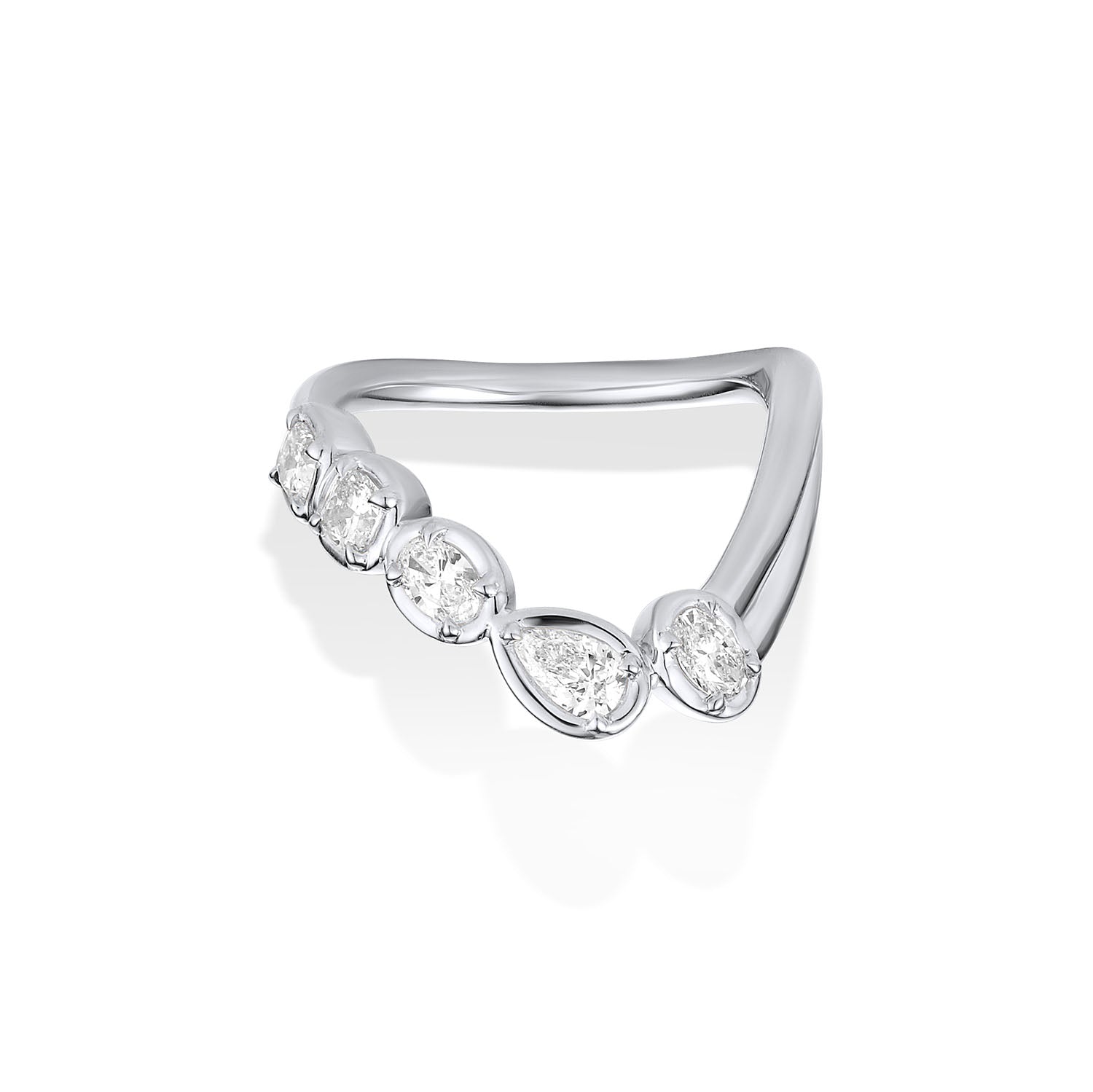 Simone Arch Band [White Gold]