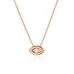 Solana Evil Eye Necklace [Rose Gold]