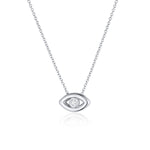 Solana Evil Eye Necklace [White Gold]