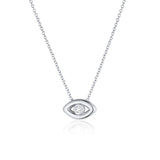 Solana Evil Eye Necklace [White Gold]