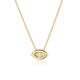 Solana Evil Eye Necklace [Yellow Gold]
