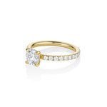 The Frankie Pavé Engagement Ring side view