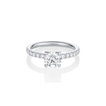 The Frankie Pavé Engagement Ring [White Gold & Platinum]