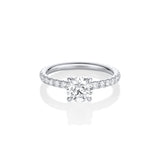 The Frankie Pavé Engagement Ring [White Gold & Platinum]