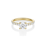 The Frankie Pavé Engagement Ring [Yellow Gold]