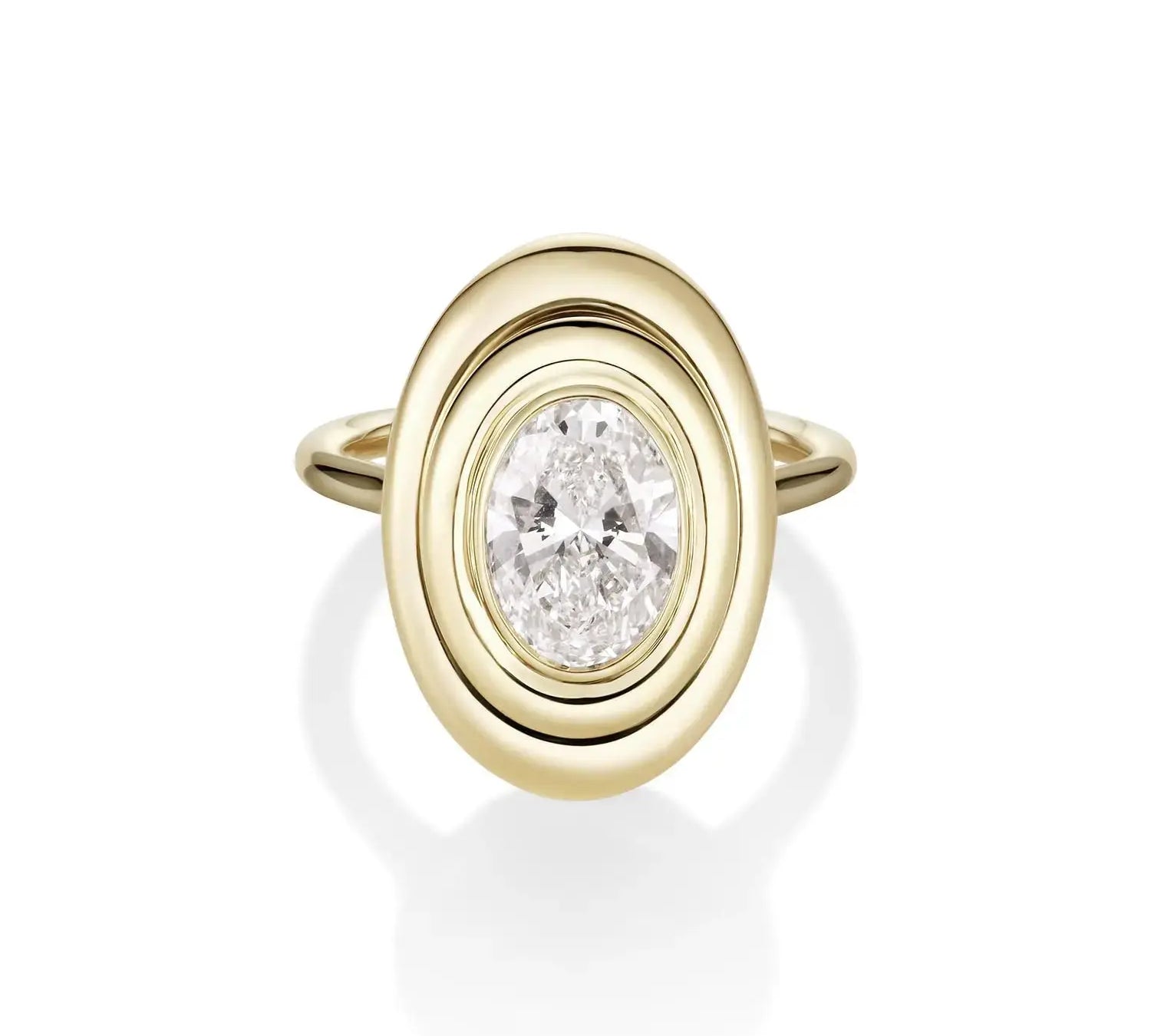 The In-Orbit Oval Engagement Ring Marrow Fine