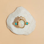 The Mary Opal Abstract Bezel Ring