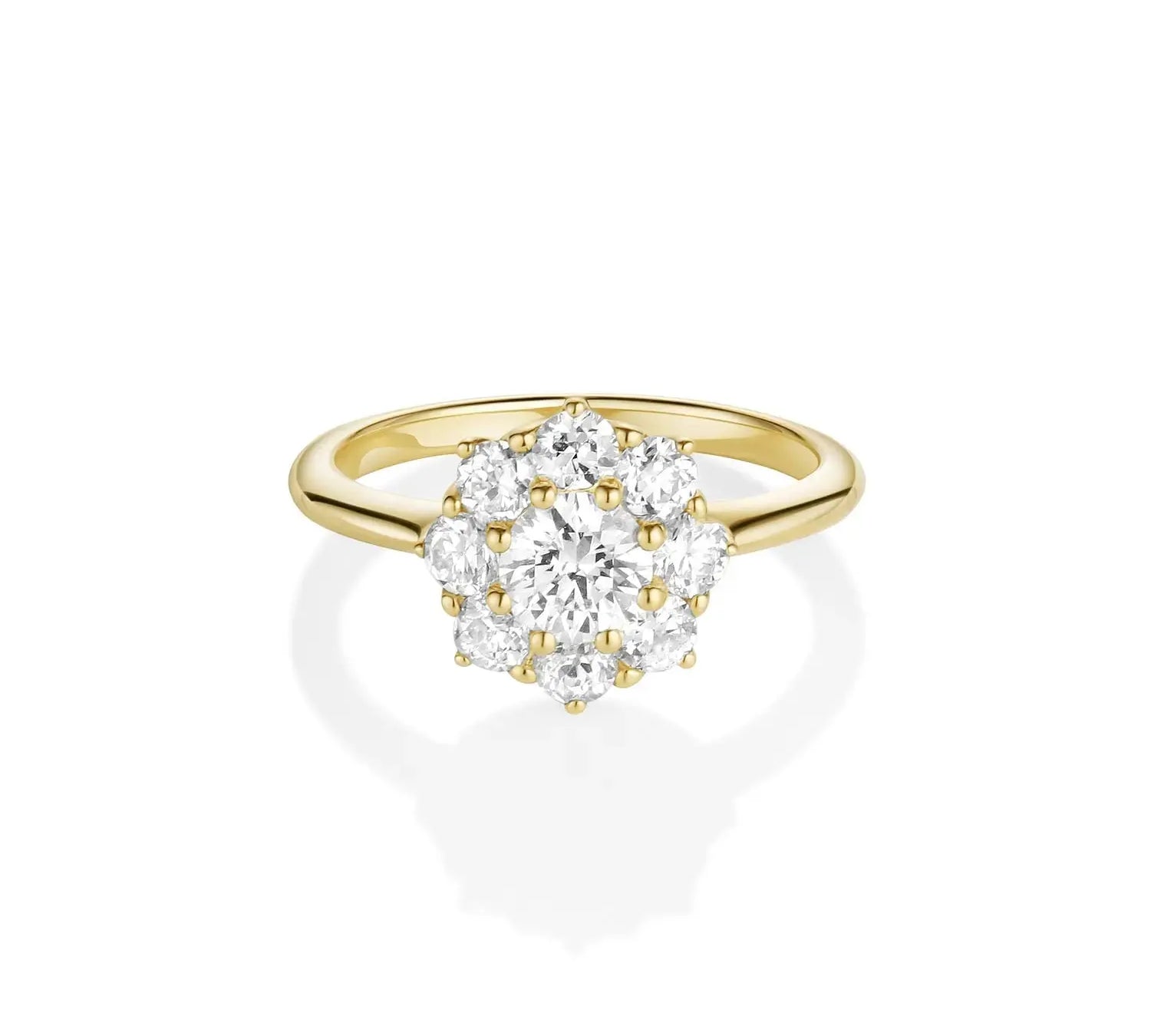 The Noa Petals Engagement Ring Marrow Fine