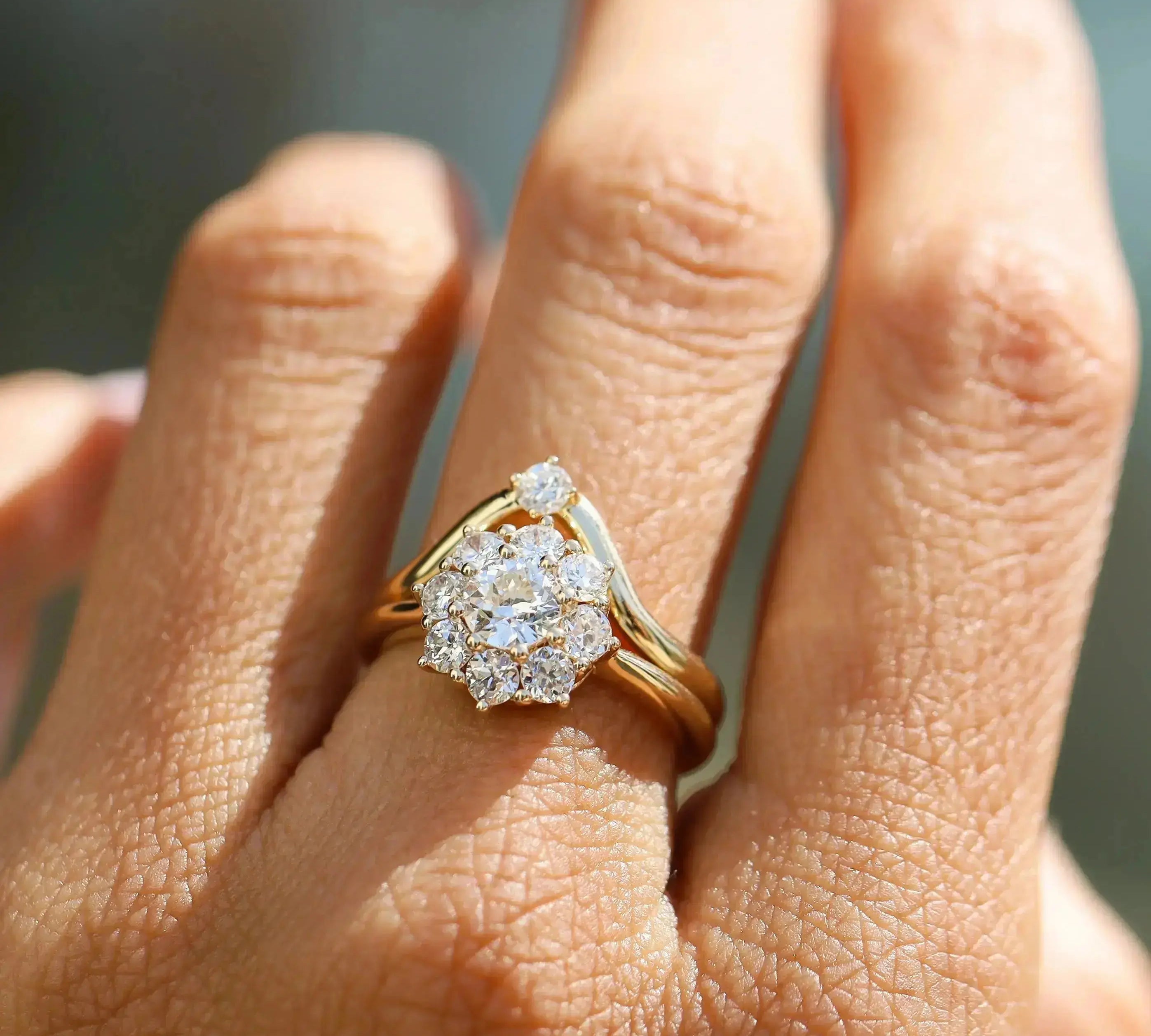 The Noa Petals Engagement Ring Marrow Fine