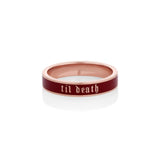 Till Death Cherry Mocha Enamel Band [Rose Gold]