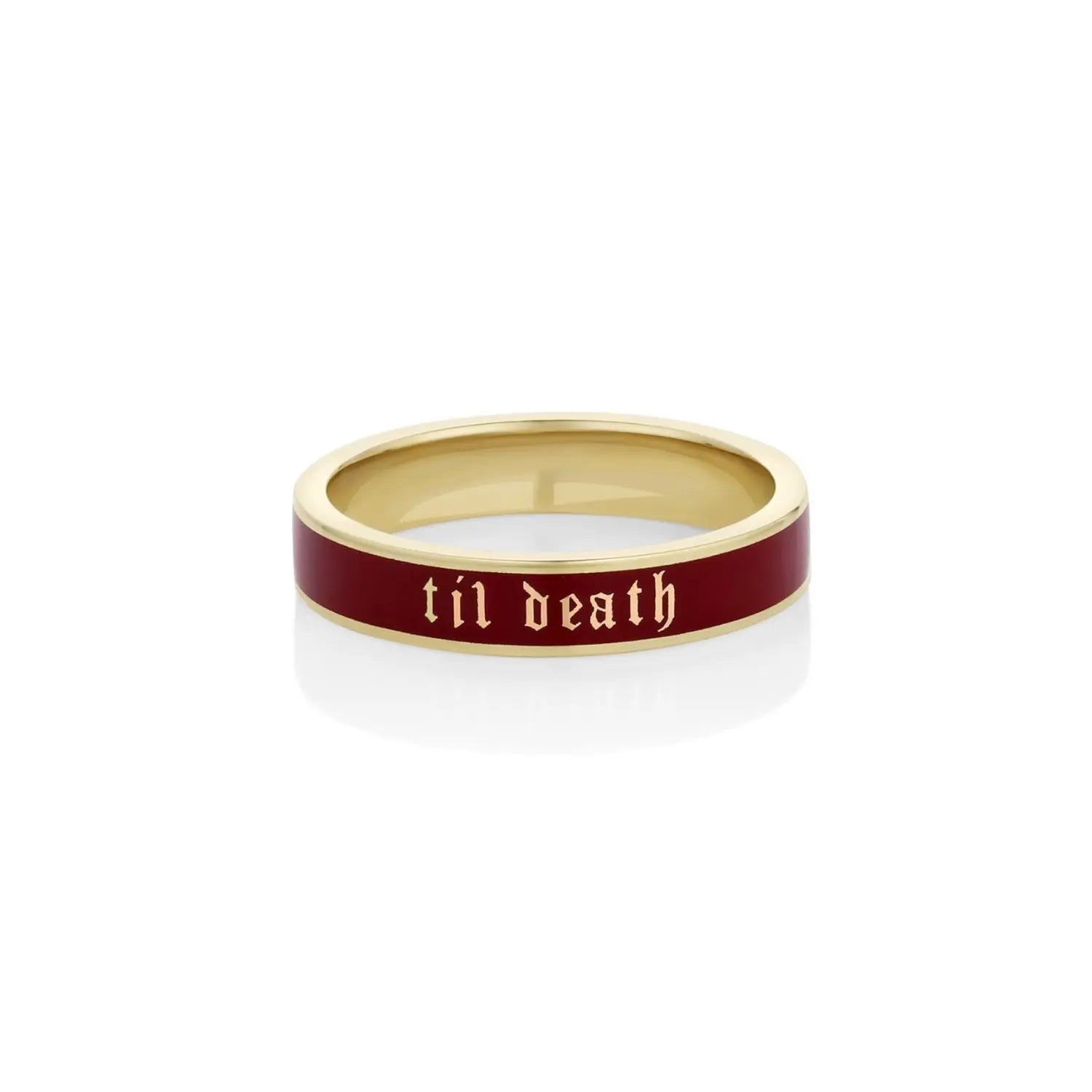 Til Death Cherry Mocha Enamel Band - 4mm