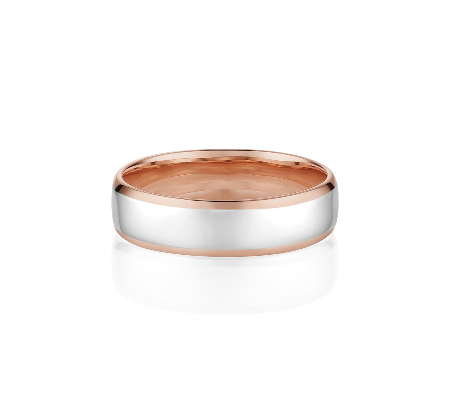 Two-Tone Men's Band [Rose Gold]