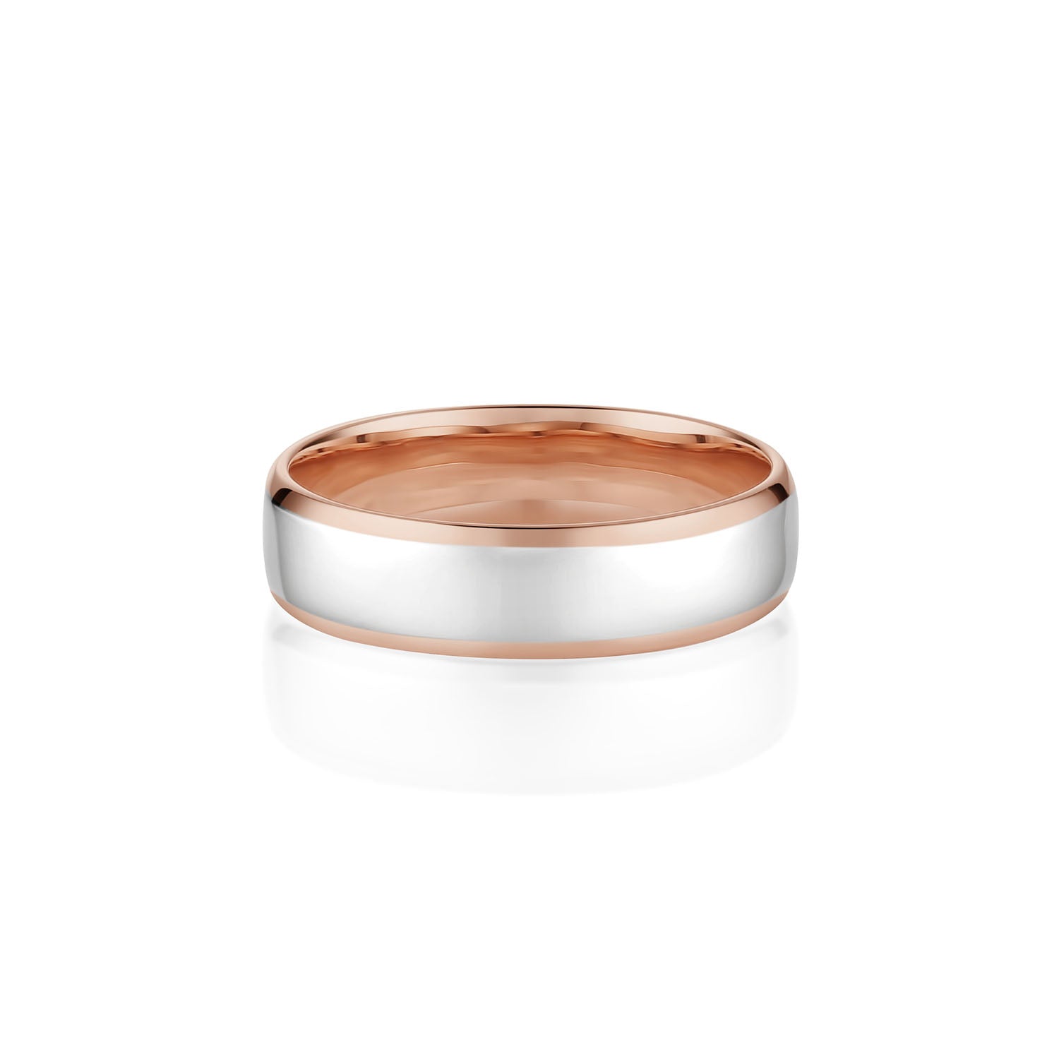 Two-Tone Men's Band [Rose Gold]