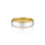 Two-Tone Men's Band [Yellow Gold]