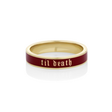 Til Death Cherry Mocha Enamel Band - 4mm