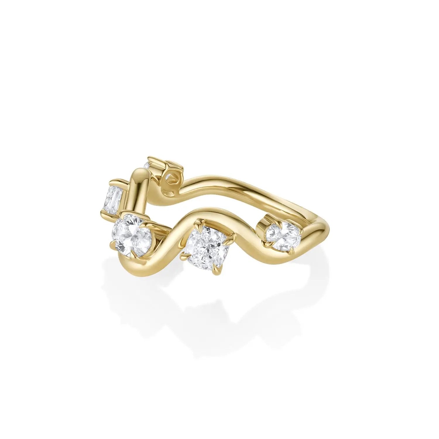 Arno Serpentine Band [Yellow Gold] side view