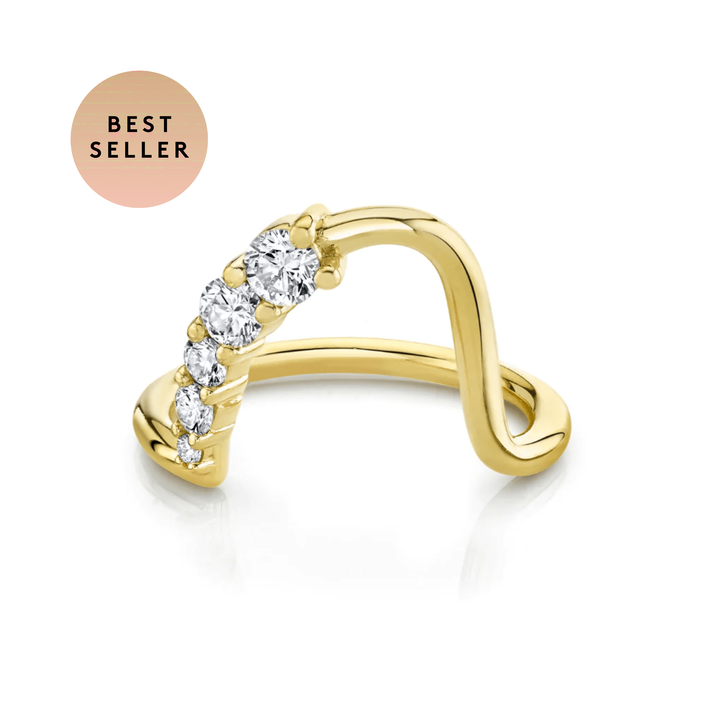 White Diamond Wedding Band Lucy Wave Band Marrow Fine