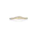 White Diamond Simple Wave Band