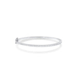 White Diamond Round Bangle Marrow Fine