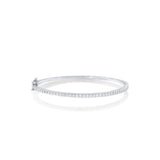 White Diamond Round Bangle Marrow Fine
