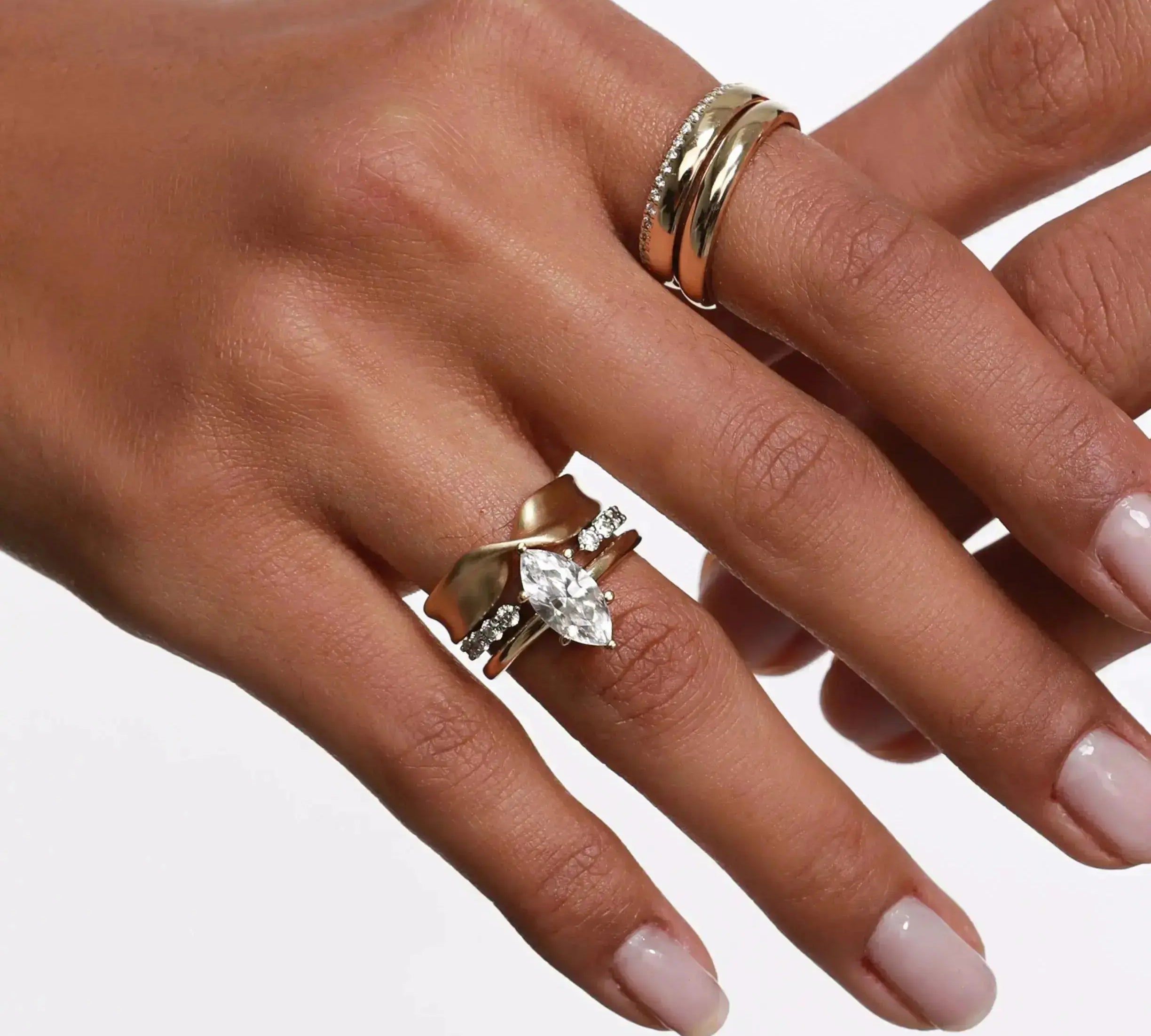 The Maeve Marquise Engagement Ring Marrow Fine