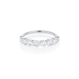 White Diamond Abstract Bezel Band [White Gold]