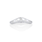 White Diamond Bombé Band [White Gold]