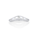White Diamond Bombé Band [White Gold]