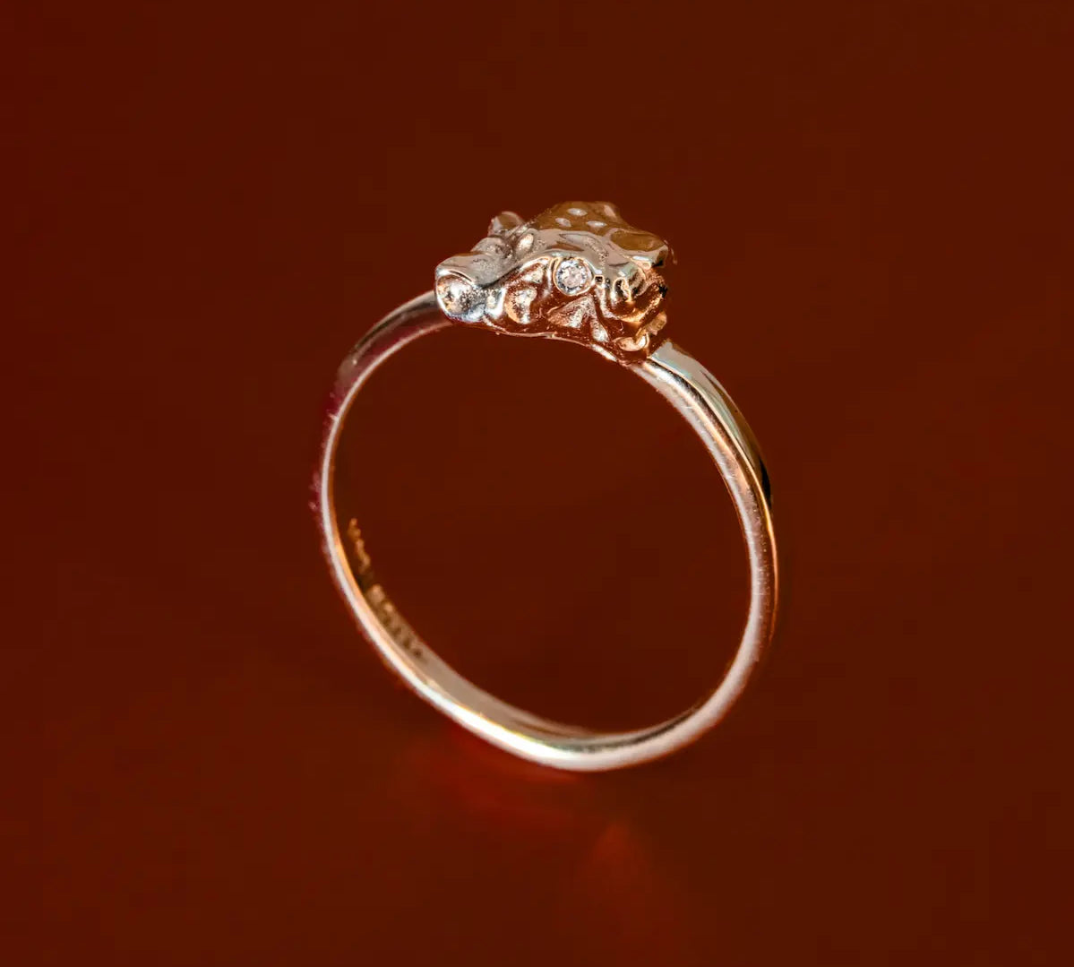 WhiteDiamondCheetahRing flatlay