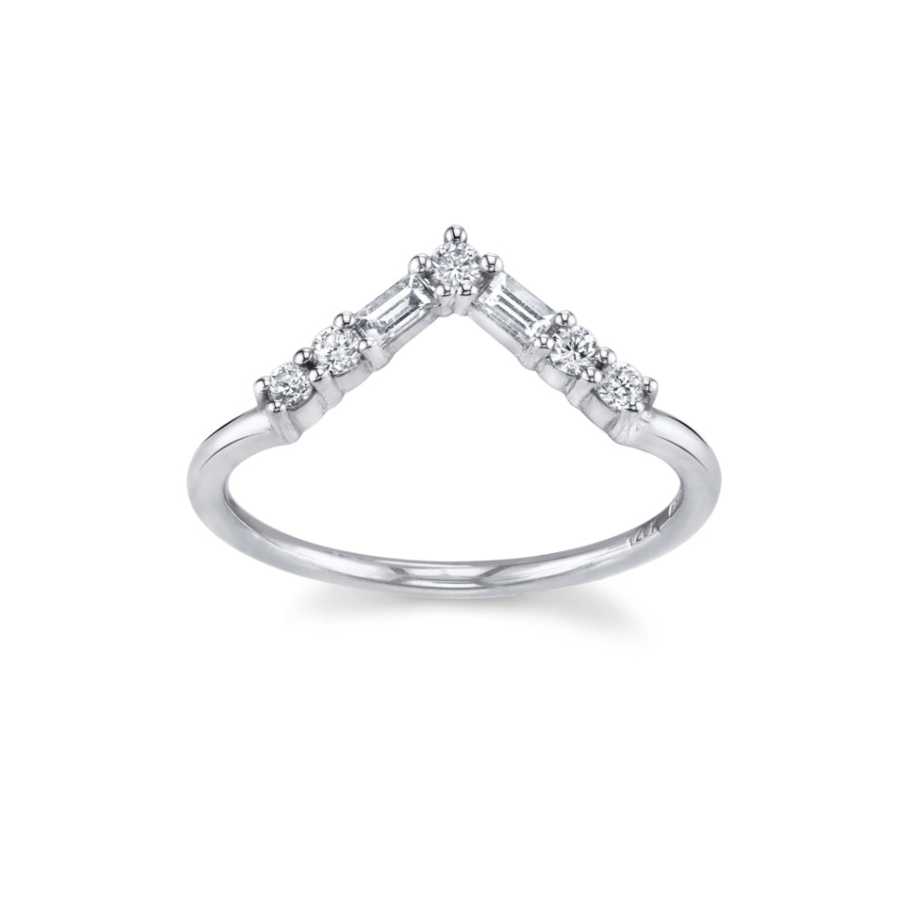 White Diamond Jaclyn Band [White Gold]