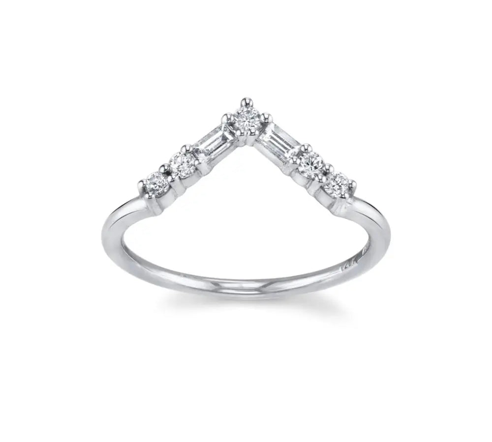 White Diamond Jaclyn Band [White Gold]