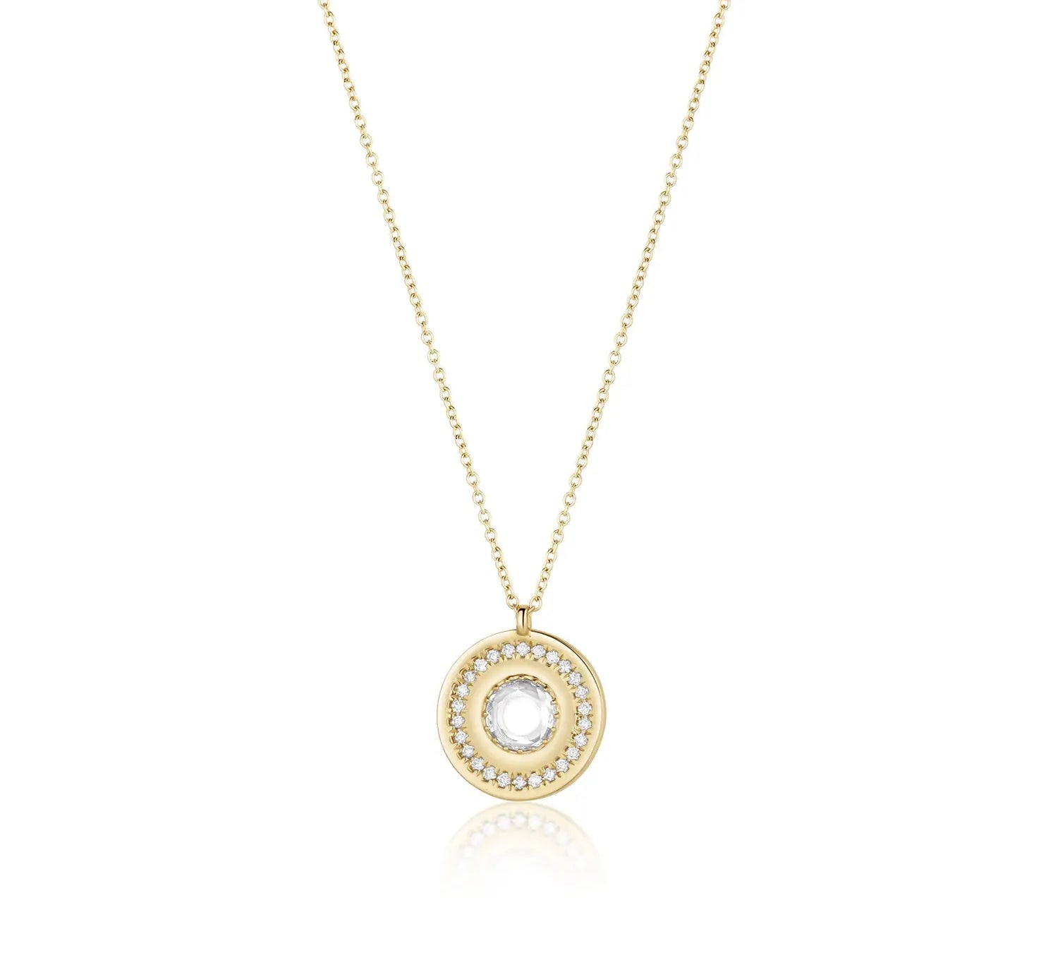 White Diamond La Femme Amulet [Yellow Gold]