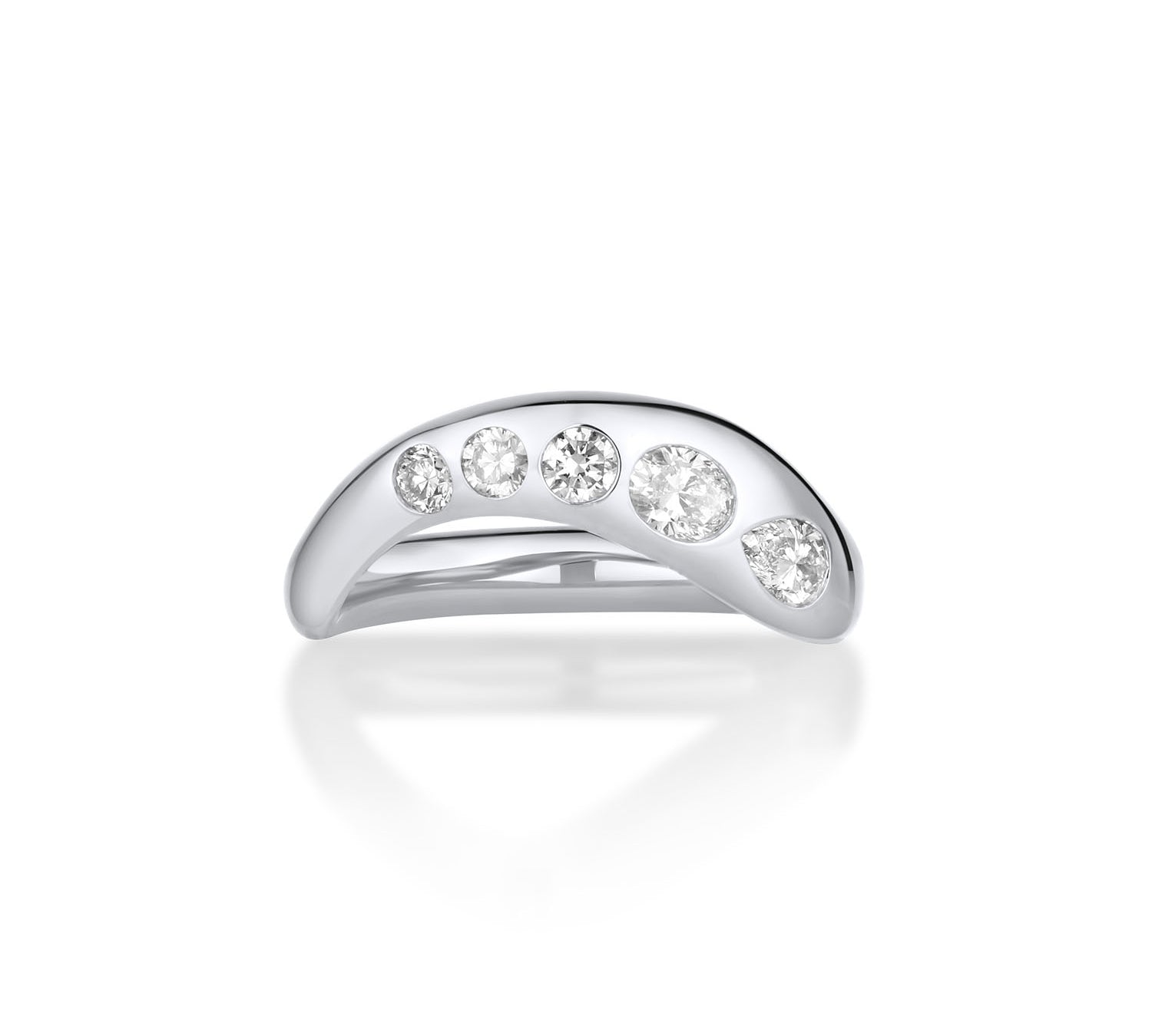 White Diamond Lola Bombe Band [White Gold]