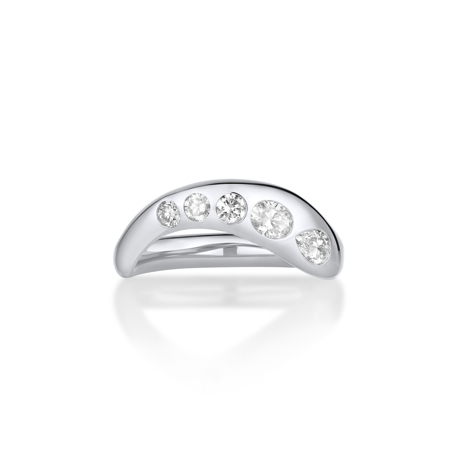 White Diamond Lola Bombe Band [White Gold]