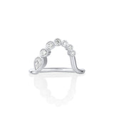 White Diamond Lou Wave Band [White Gold]