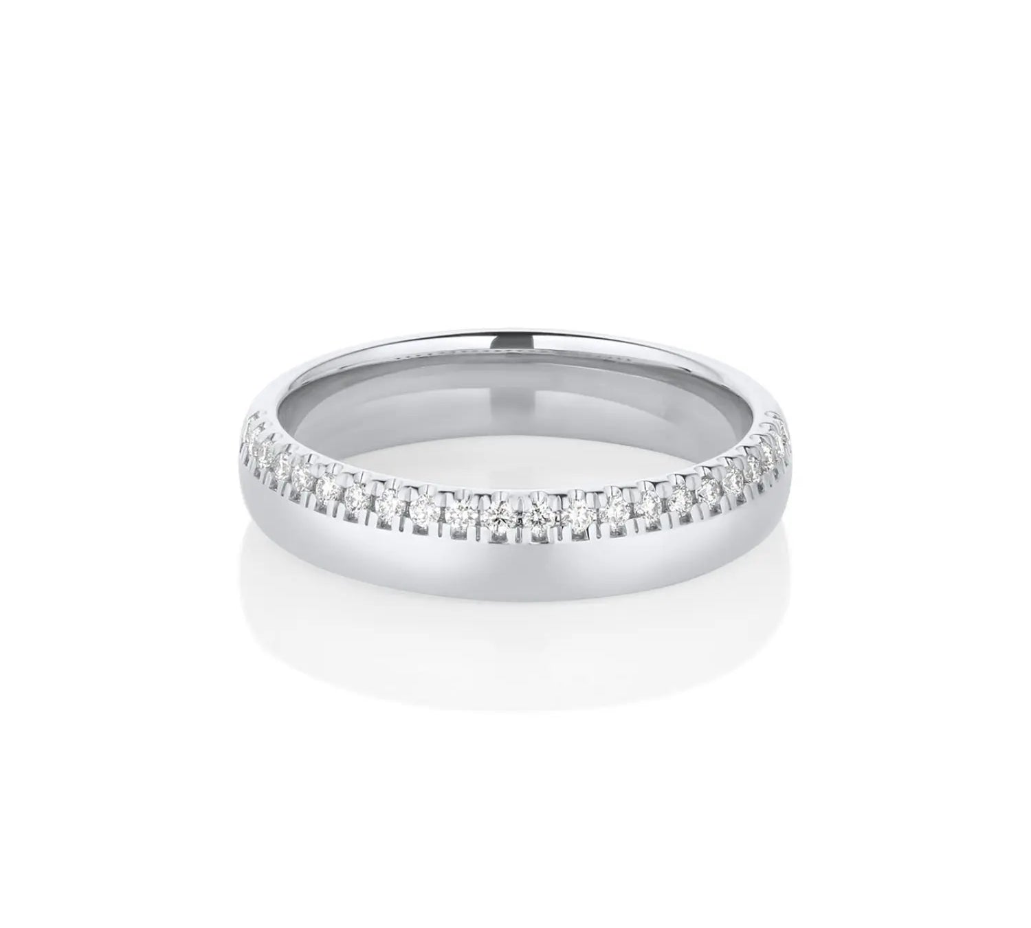 White Diamond Melinda Band [White Gold]