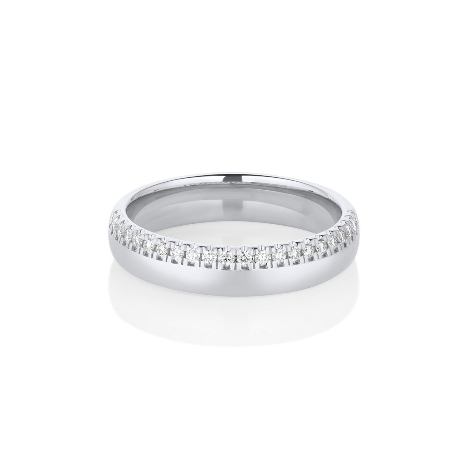White Diamond Melinda Band [White Gold]