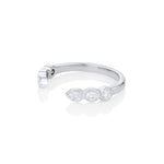 White Diamond Mixed Shape Cosmic Light Band [White Gold]