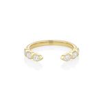 White Diamond Mixed Shape Cosmic Light Band [Yellow Gold]
