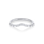Marrow Fine Jewelry White Diamond Quinn Wave Band [White Gold]