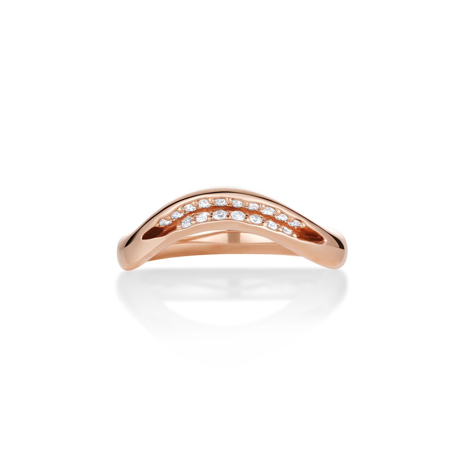 White Diamond Rima Band [Rose Gold]